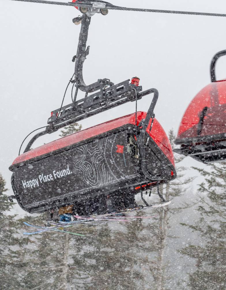 The Barker 6 lift at Sunday River
