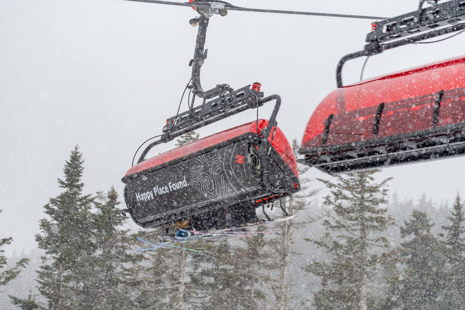 Jordan 8 bubbles while it's snowing at Sunday River.