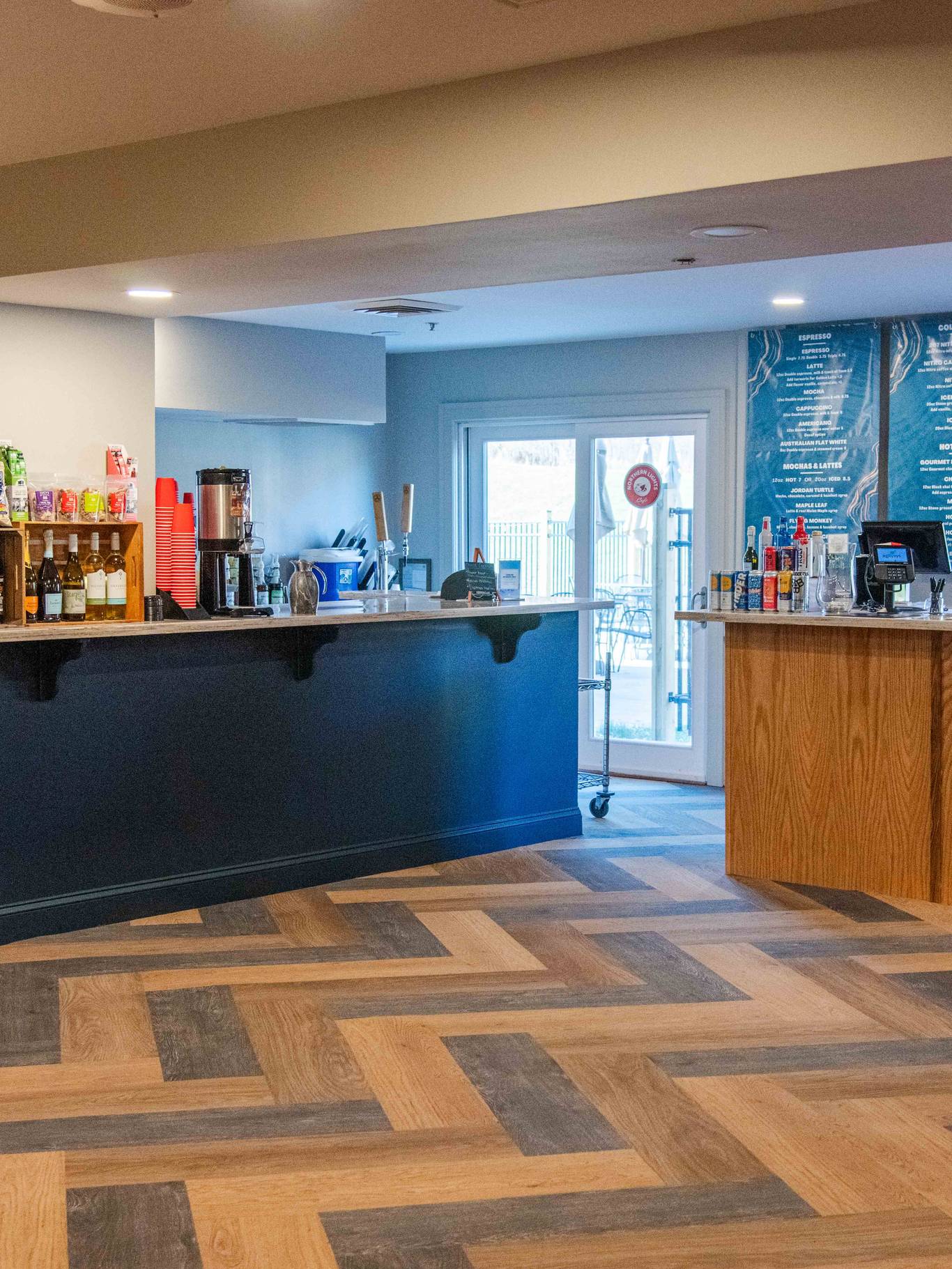 Northern Lights Cafe lobby.