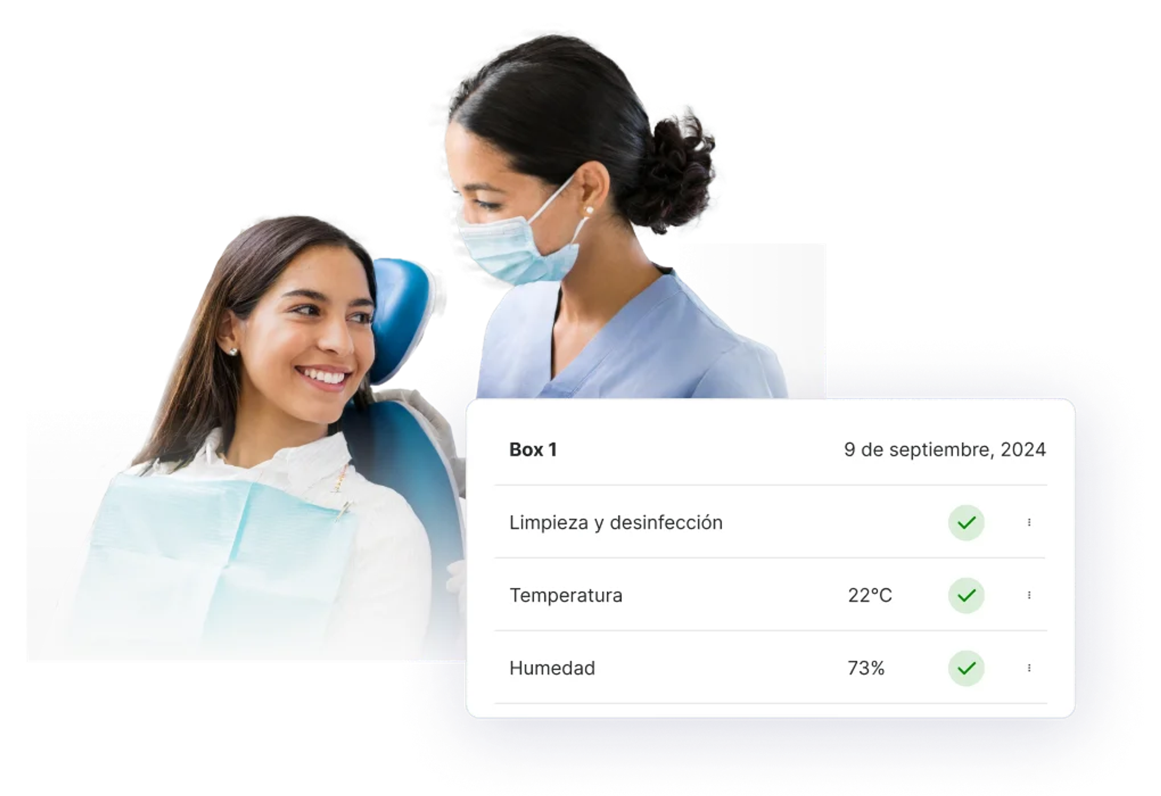 Control de temperatura y humedad por área de la clínica en Dentalink