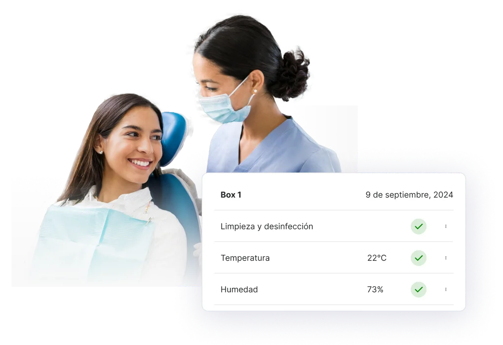 Control de temperatura y humedad por área de la clínica en Dentalink