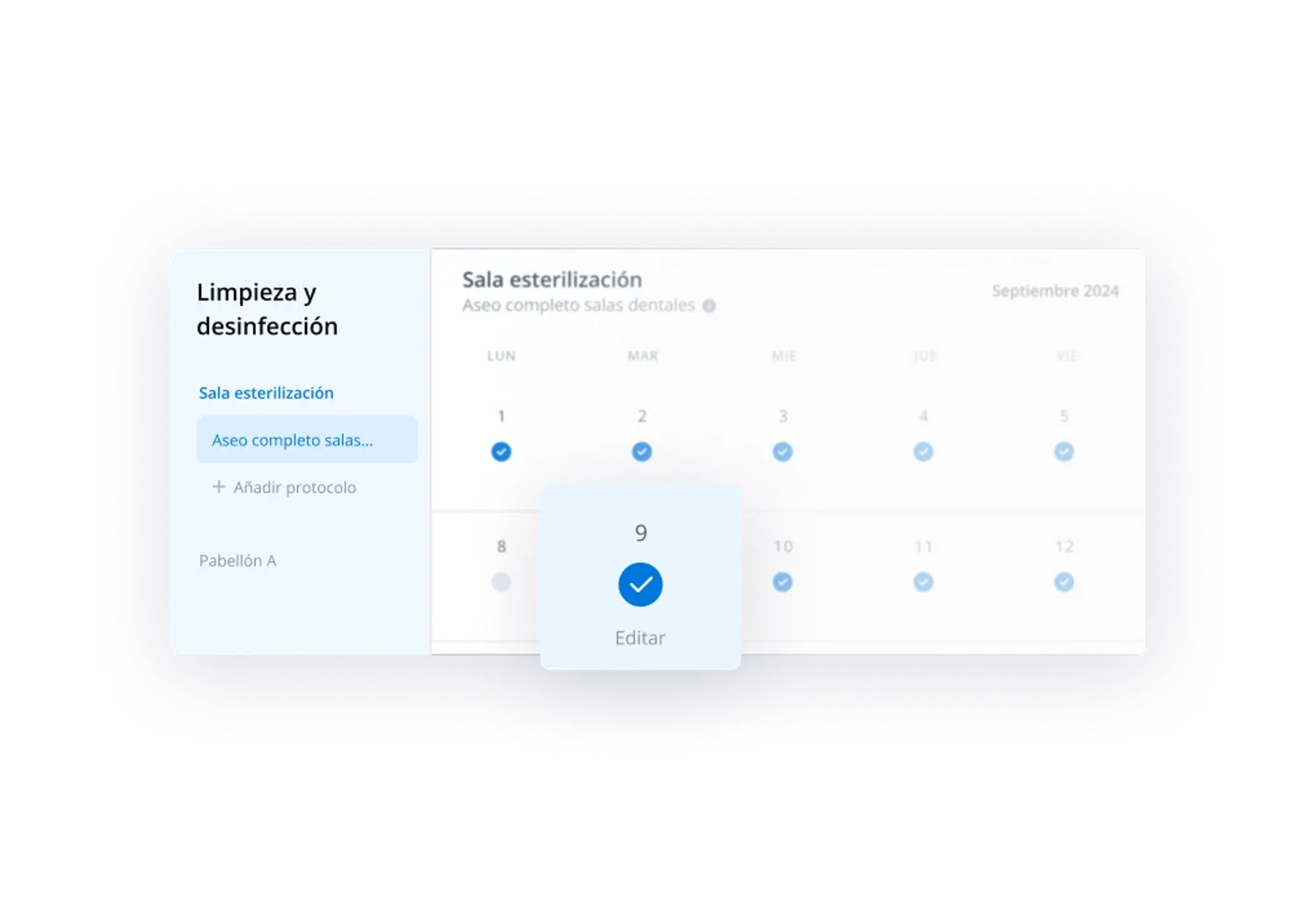 Protocolos de limpieza y desinfección documentados en Dentalink