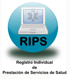 Imagen del logo oficial de los RIPS en Colombia