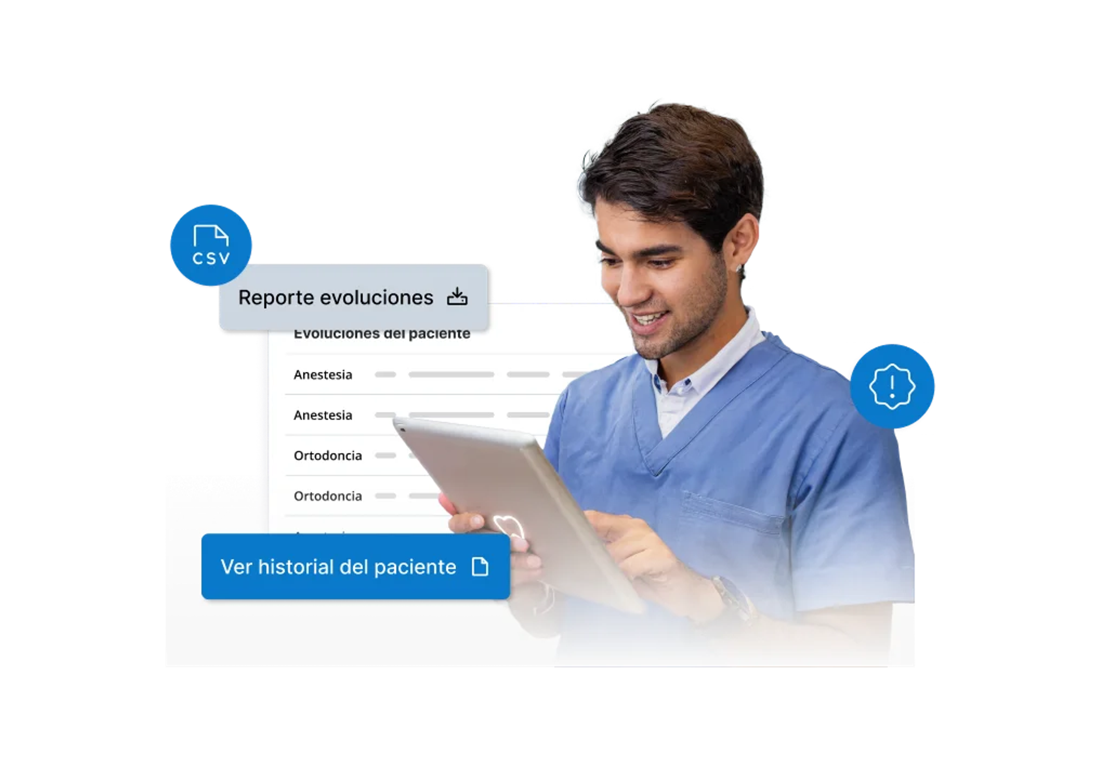 Reporte de anestesias y eventos adversos exportable a Excel en Dentalink
