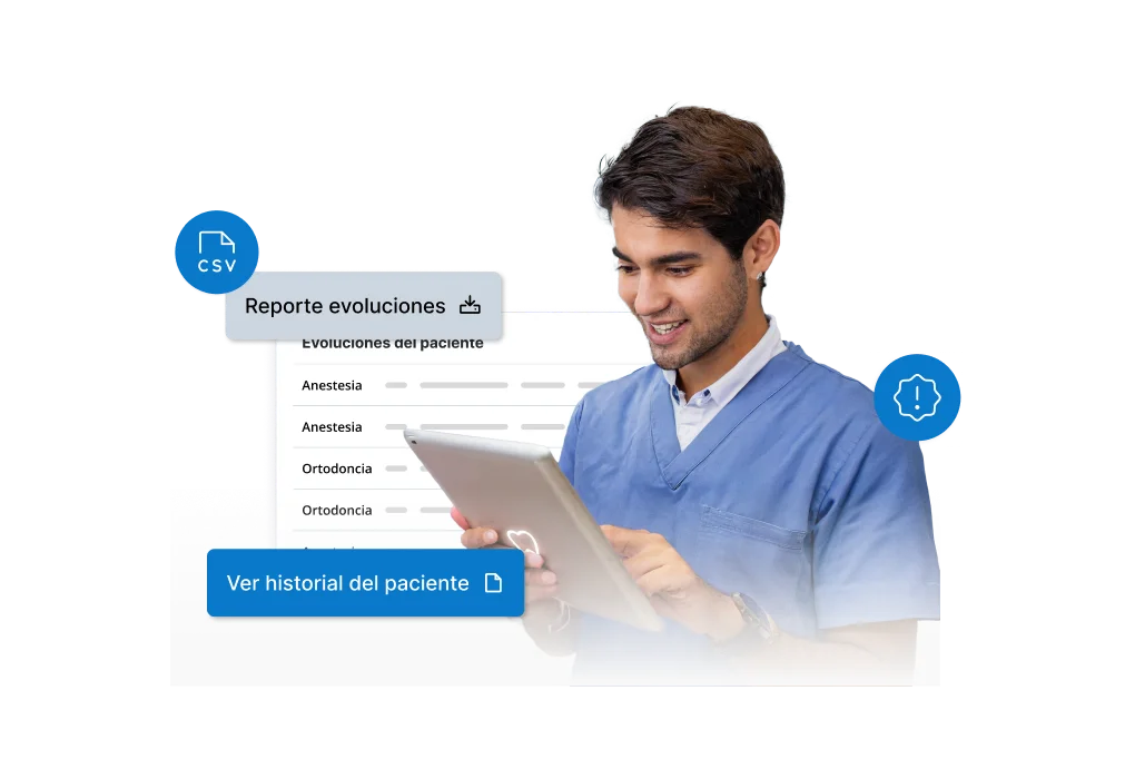 Reporte de anestesias y eventos adversos exportable a Excel en Dentalink