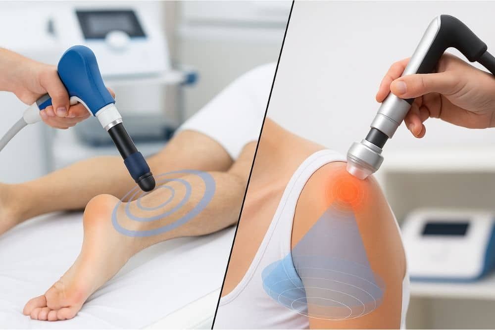 Diferencias entre ondas de choque radiales y focales | Clínica Recupérate en Salamanca
