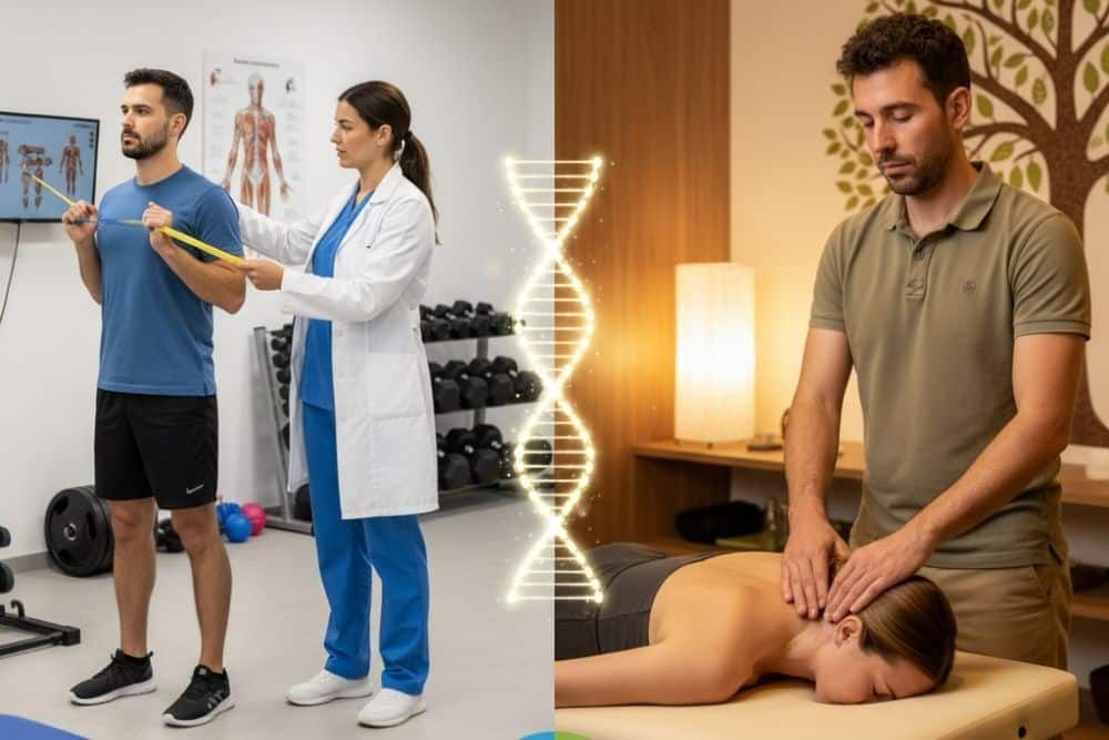 Diferencia entre osteópata y fisioterapia: qué tratamiento elegir según tu lesión | Clínica Recupérate en Salamanca