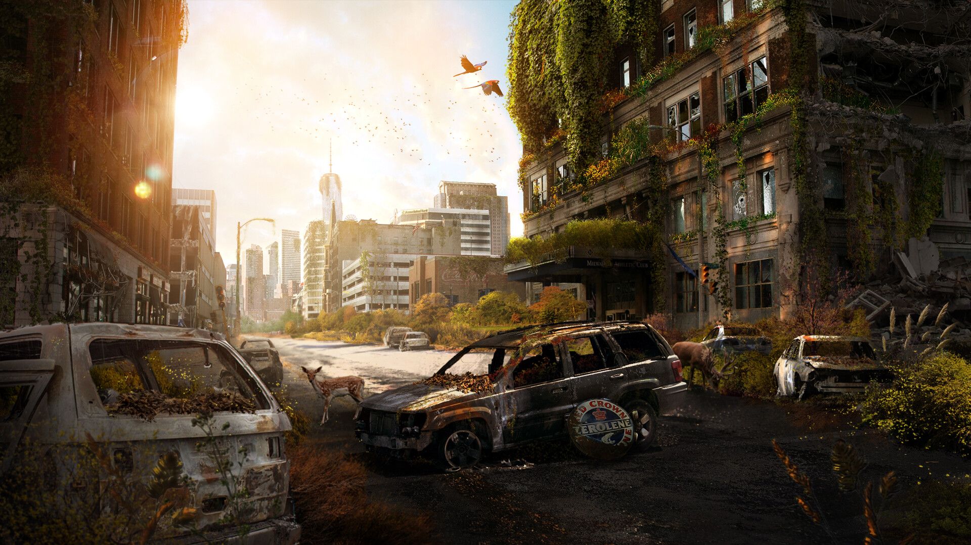 City mattepainting