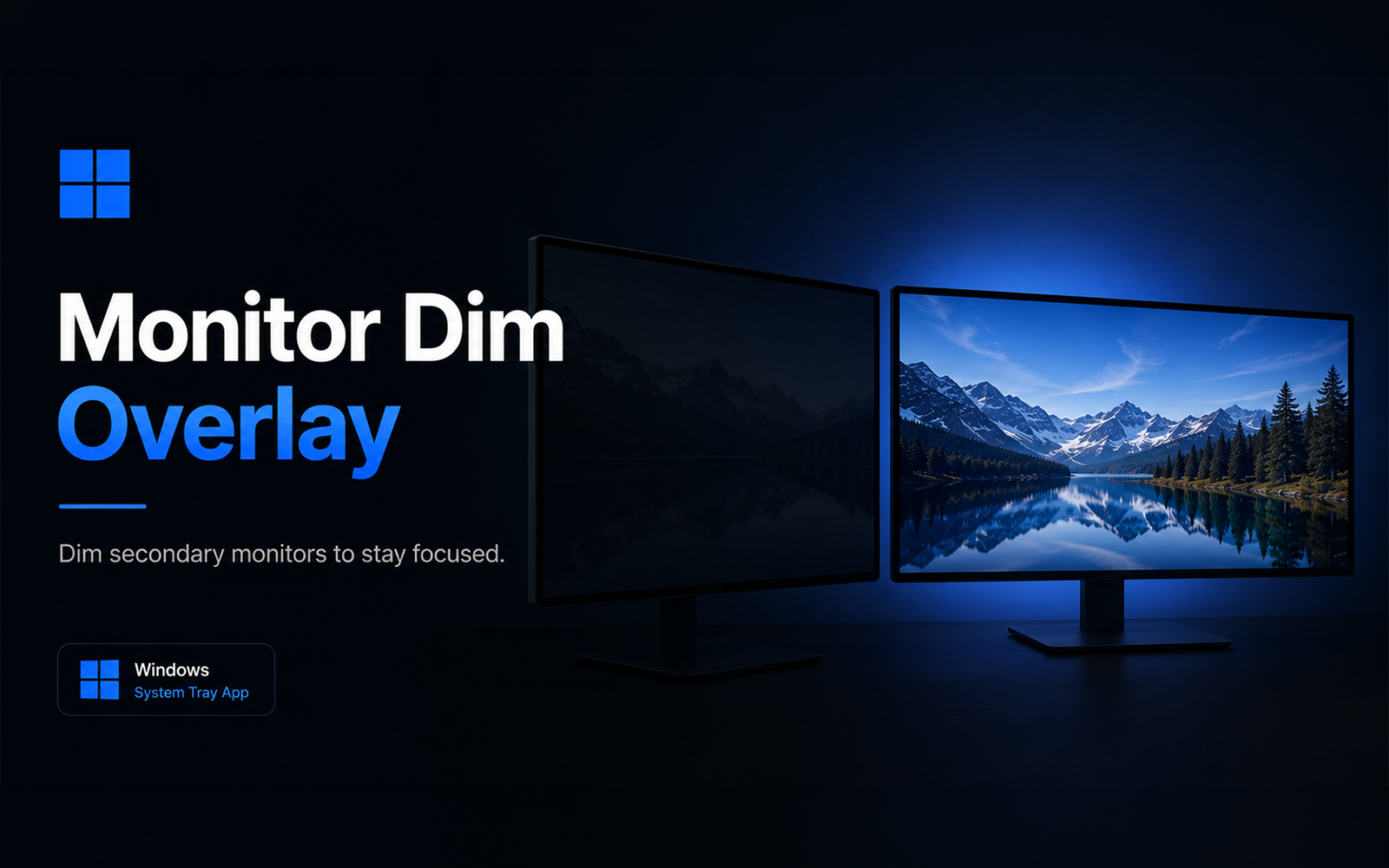 Windows Monitor Dim Overlay