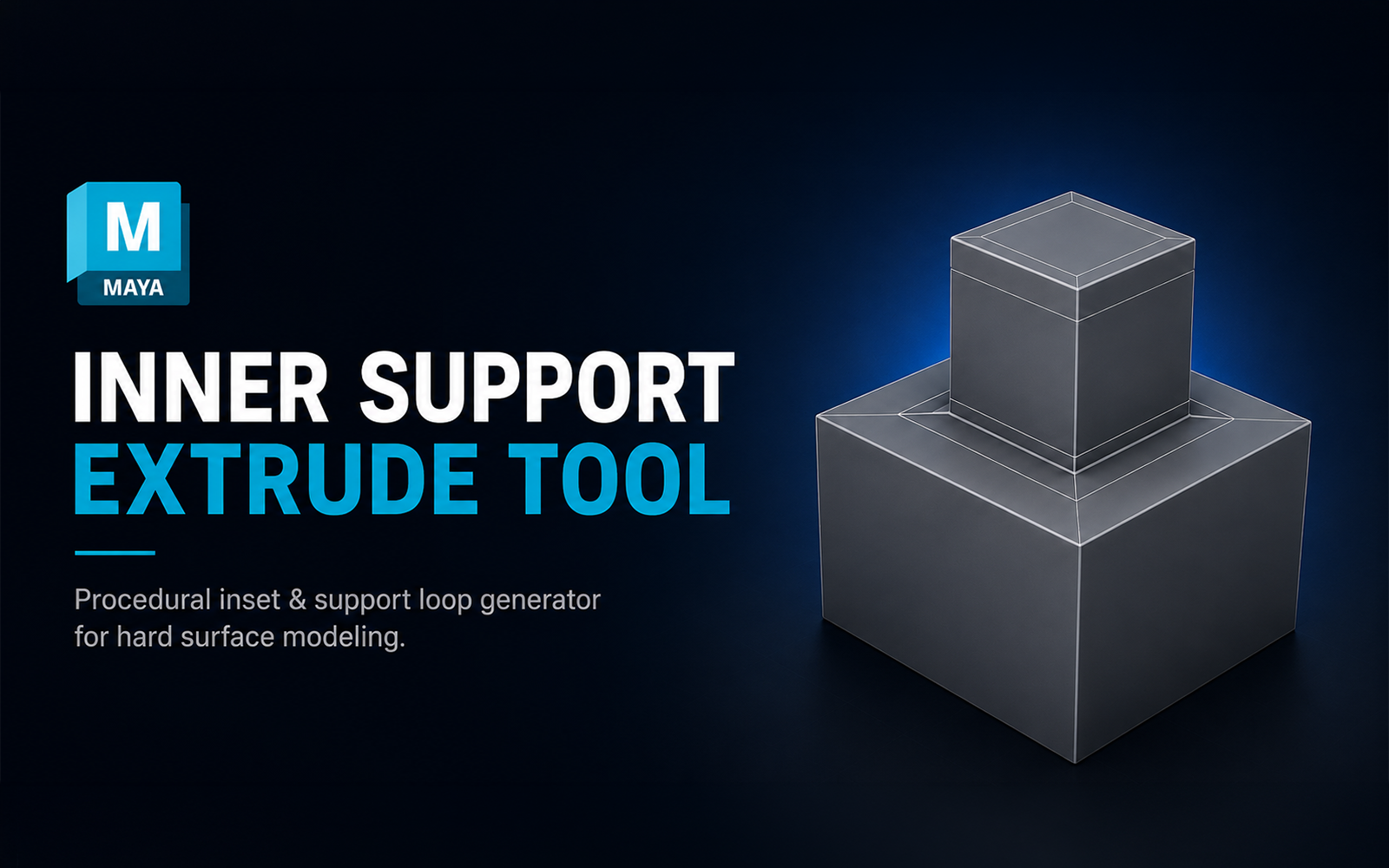 Maya Inner Support Extrude Tool