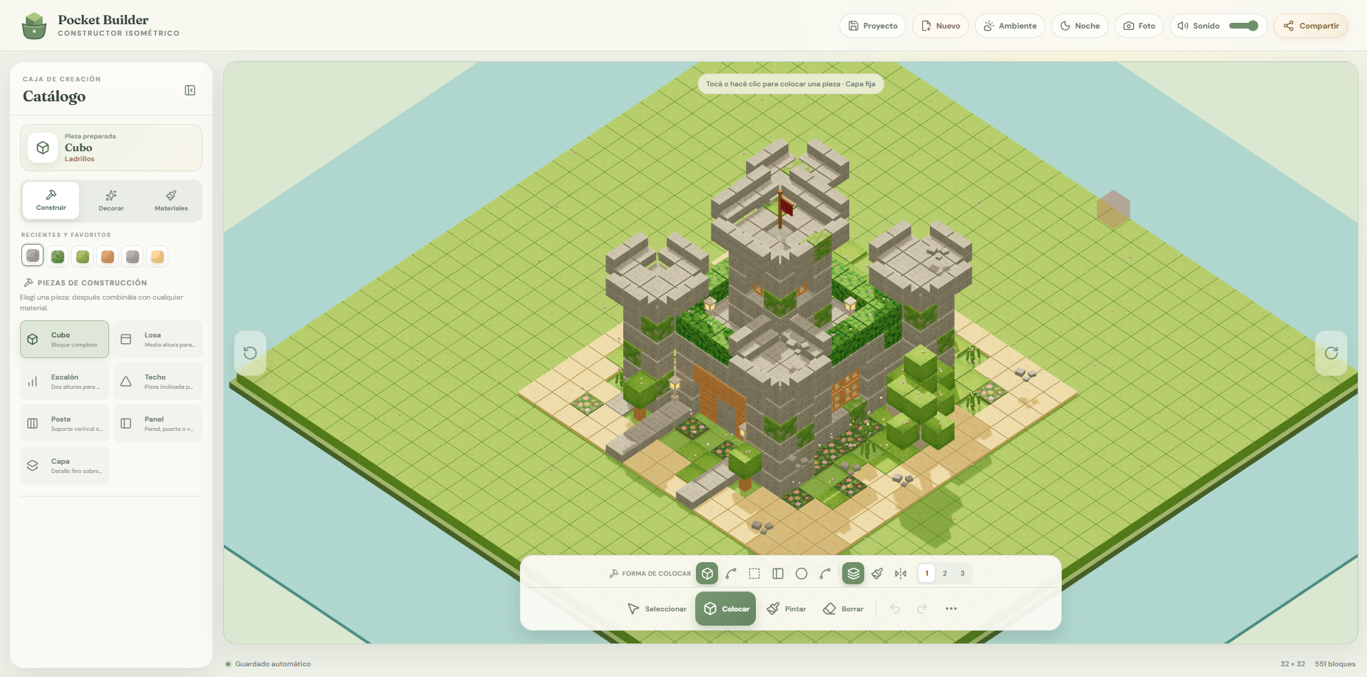 Pocket builder castle