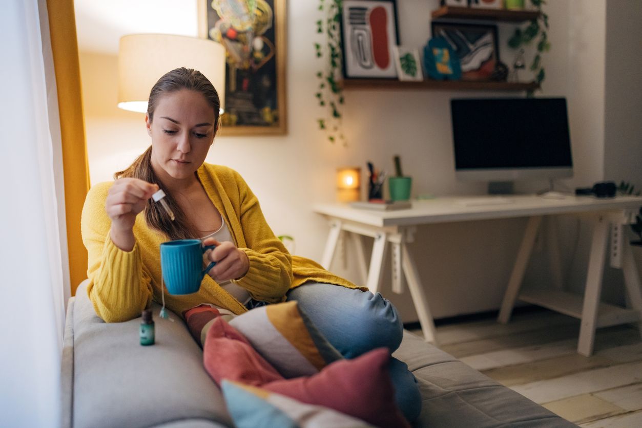 Zubereitung von Cannabistee