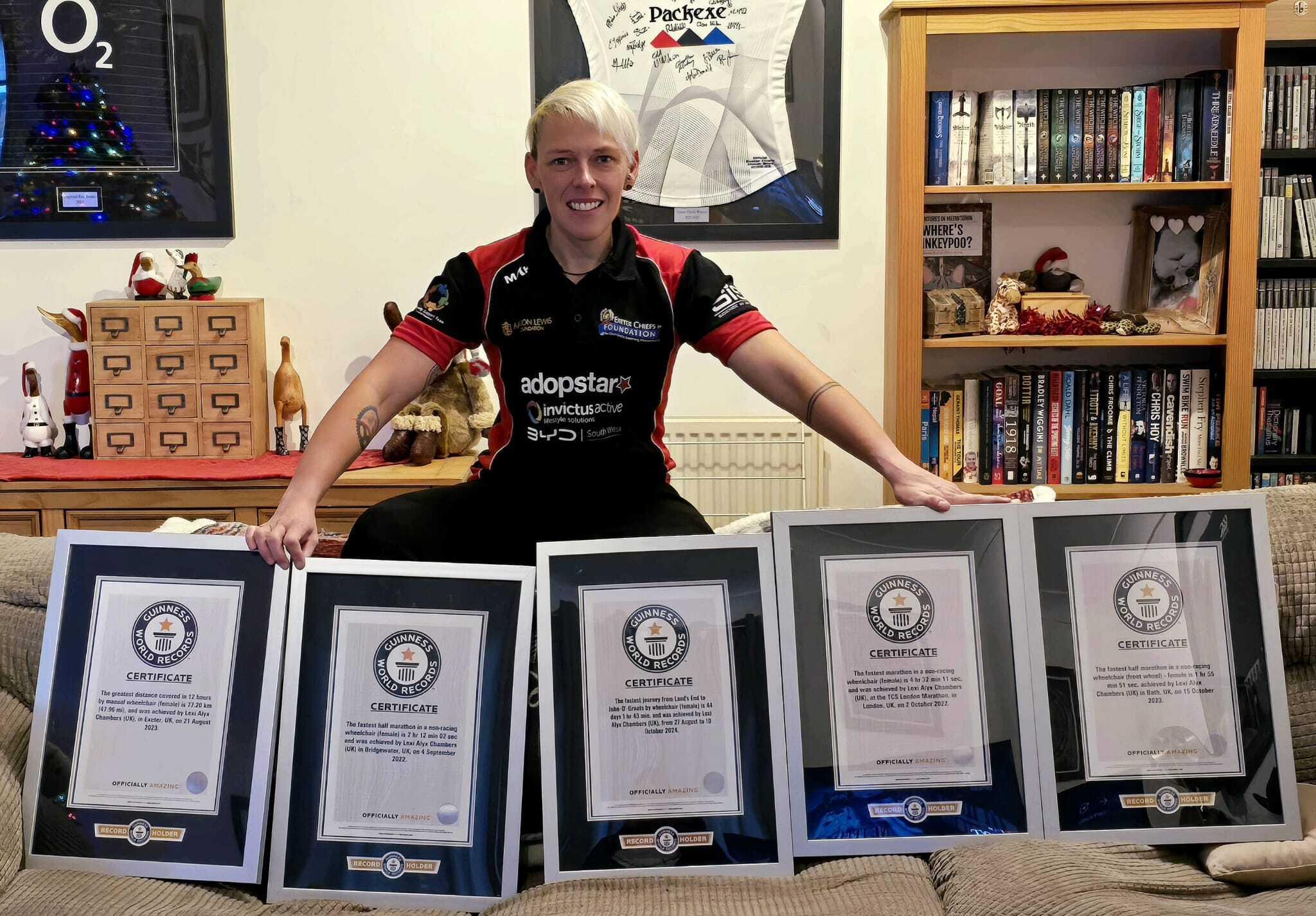 Lexi with her awards