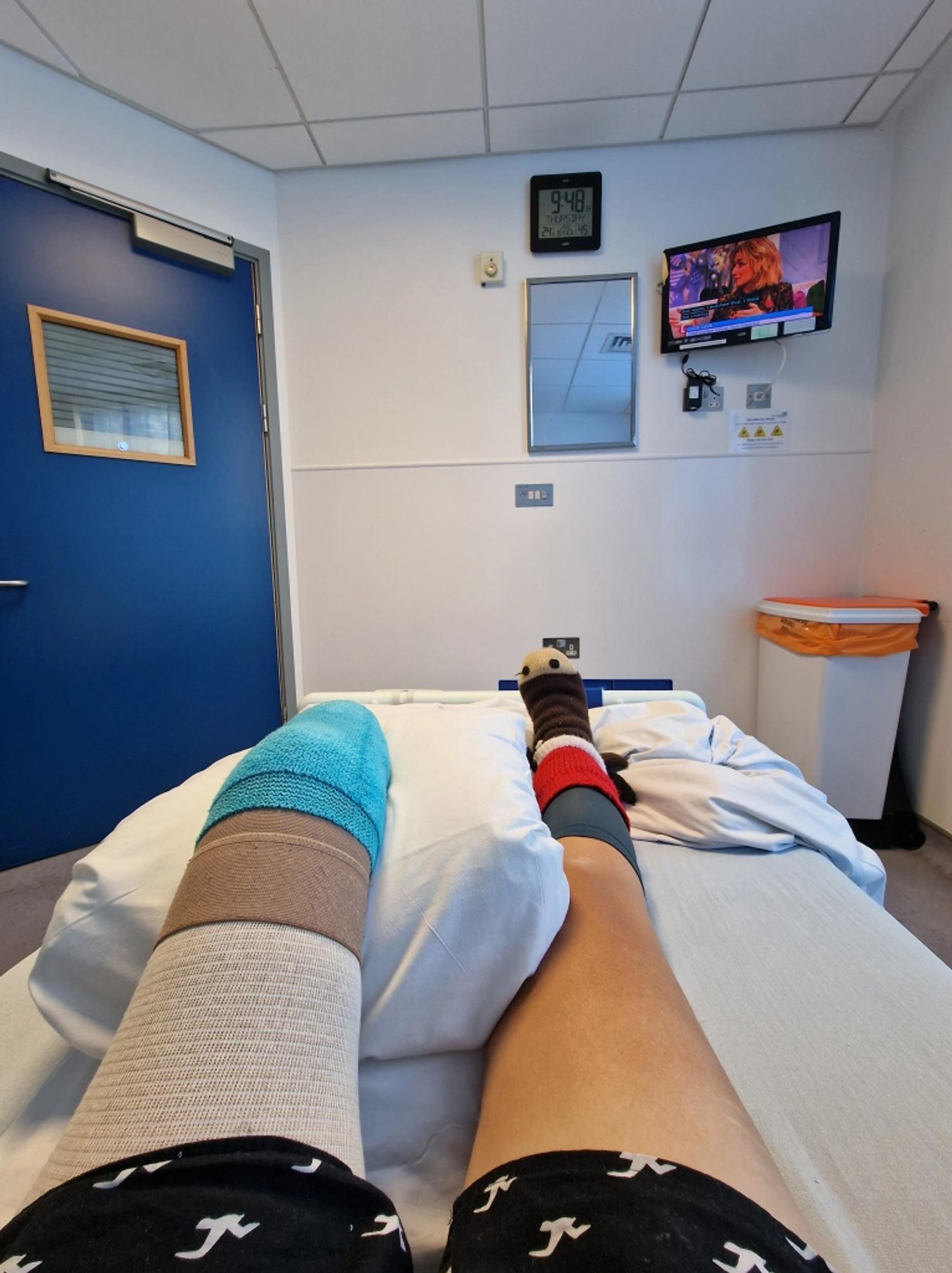 In hospital.