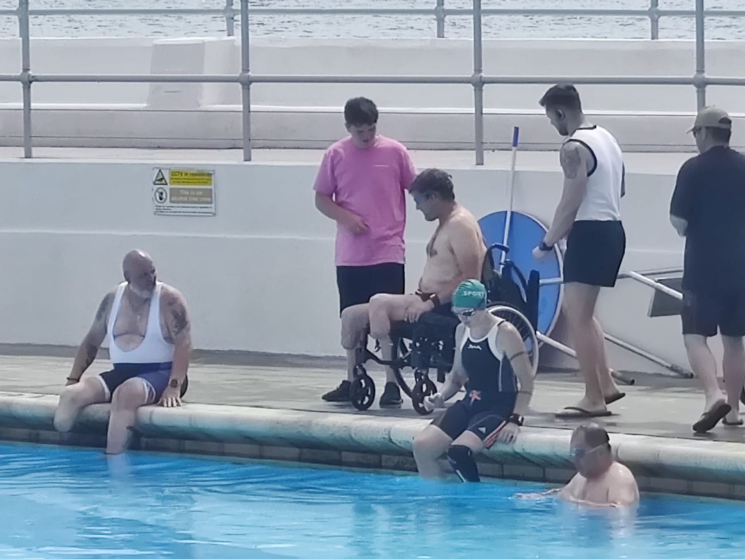 The swim