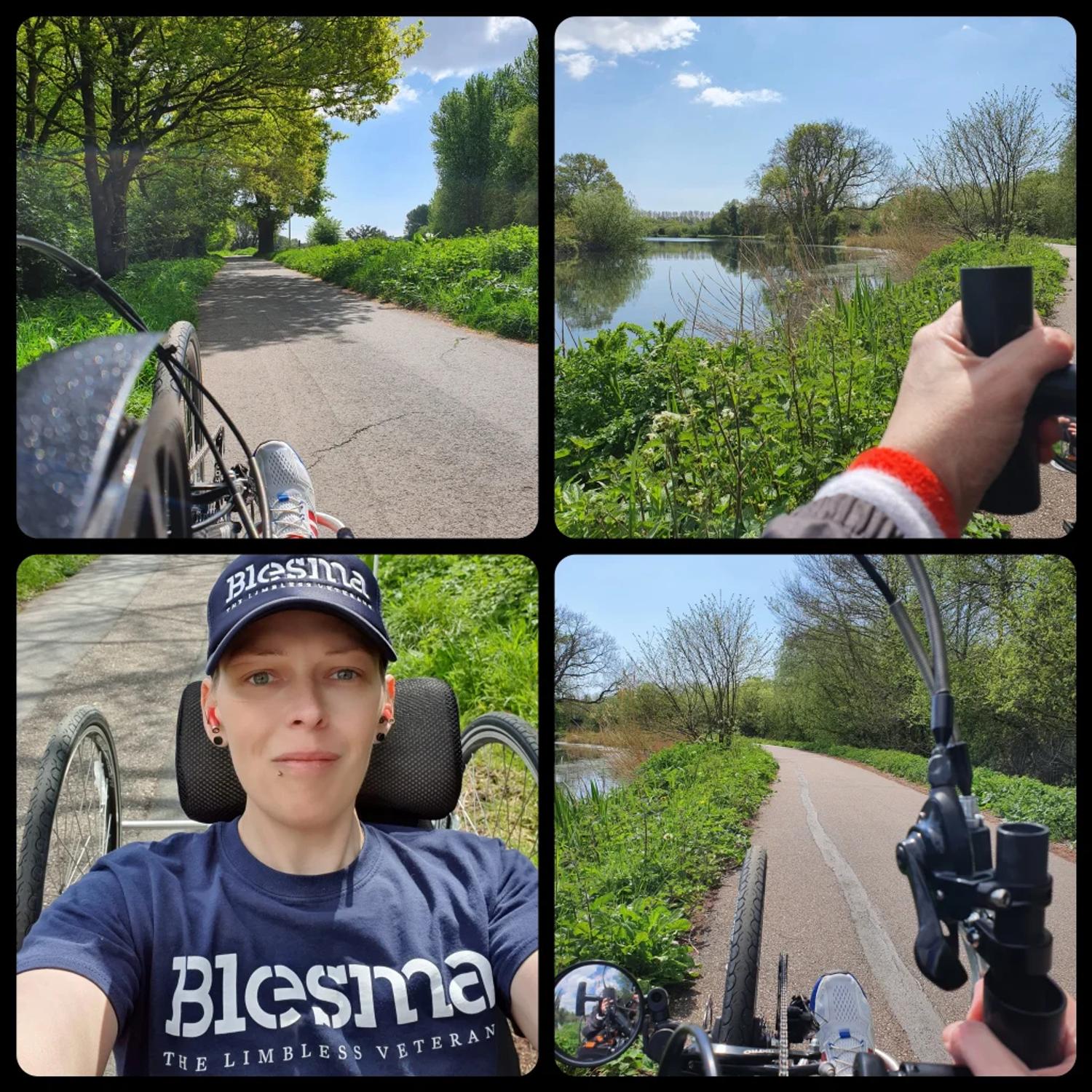 Getting out on the handbike.