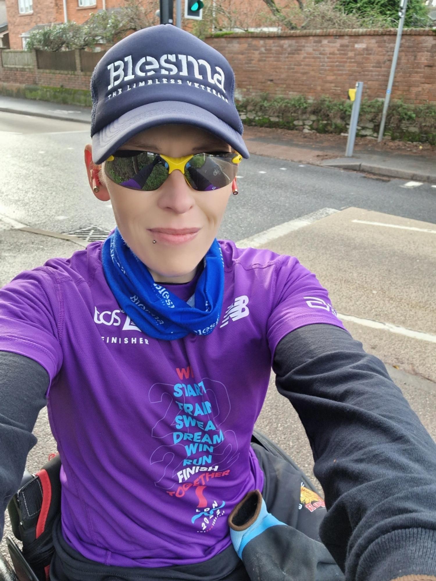 1st time wearing my London marathon t shirt!