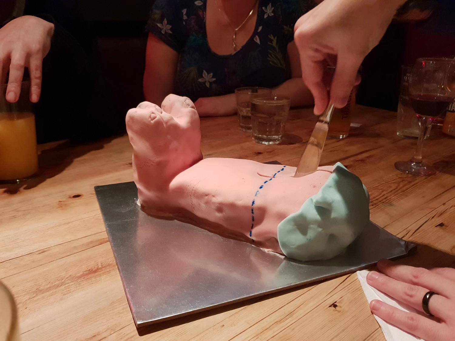 My legless party cake made by my good friend Ruth