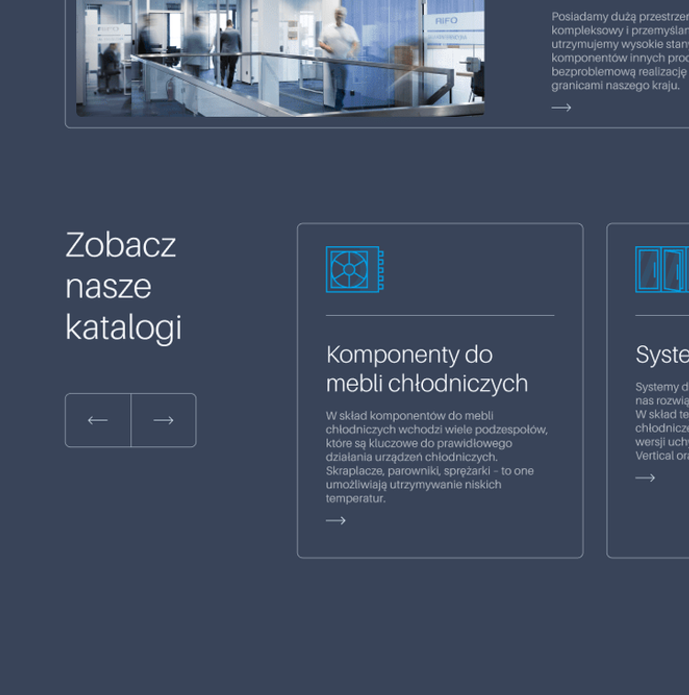AiFO Components — strona produktowa z przekierowaniami