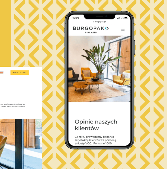Burgopak — wersja mobilna strony