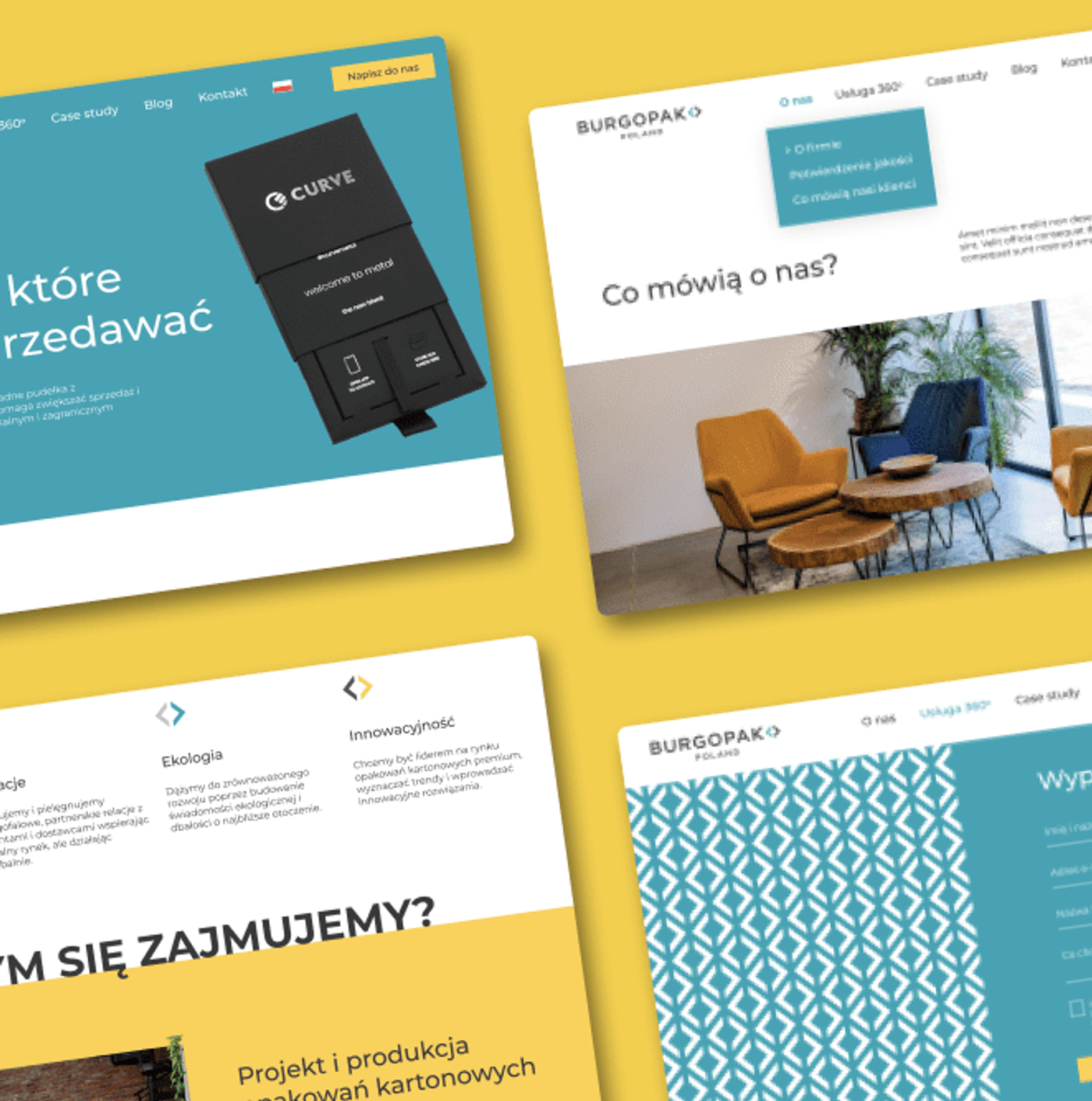Burgopak — brandbook (kolory, typografia Montserrat)