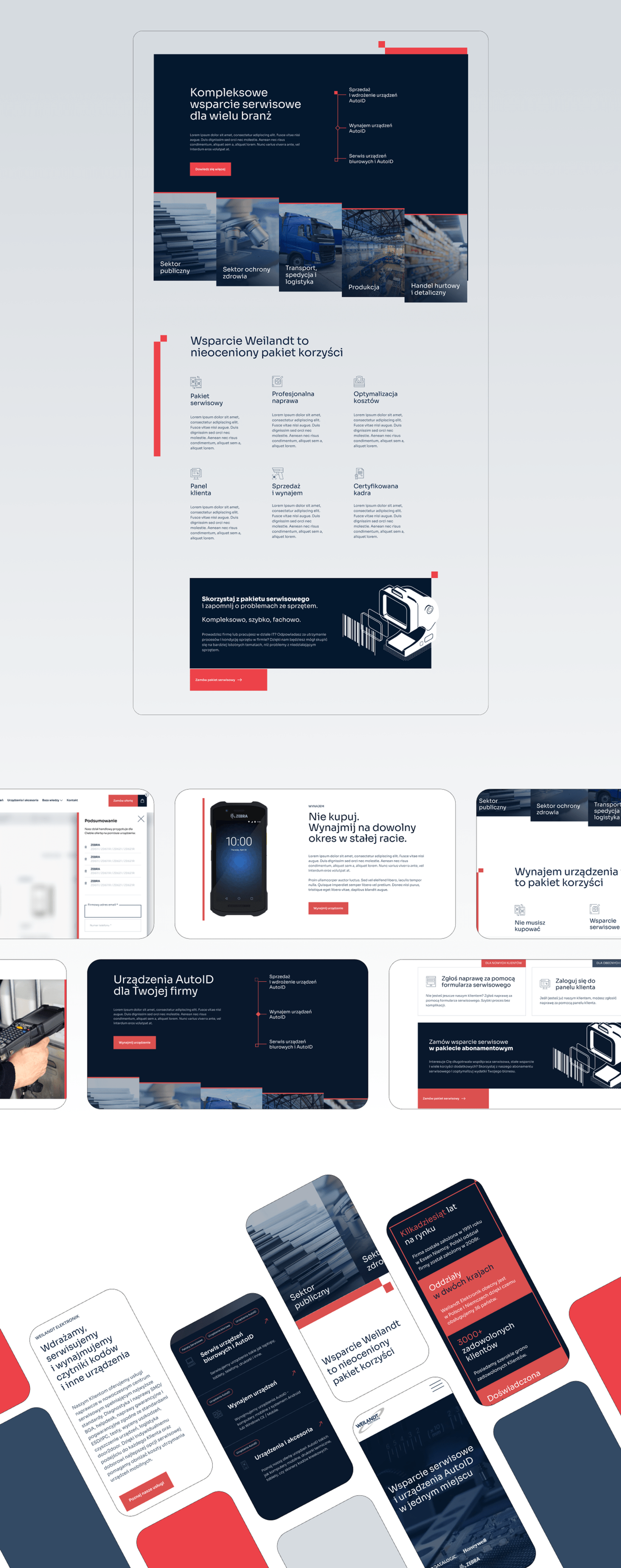 Weilandt — Design Process: makietowanie i layout