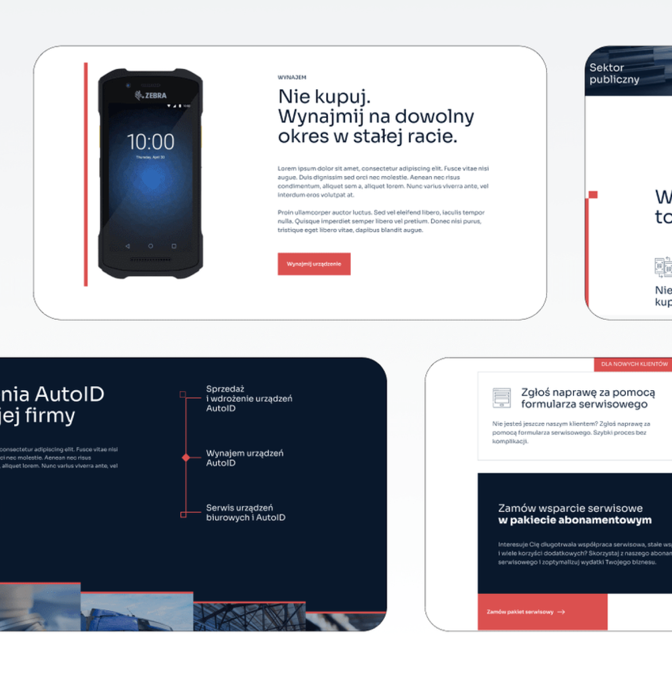 Weilandt — wireframe struktury