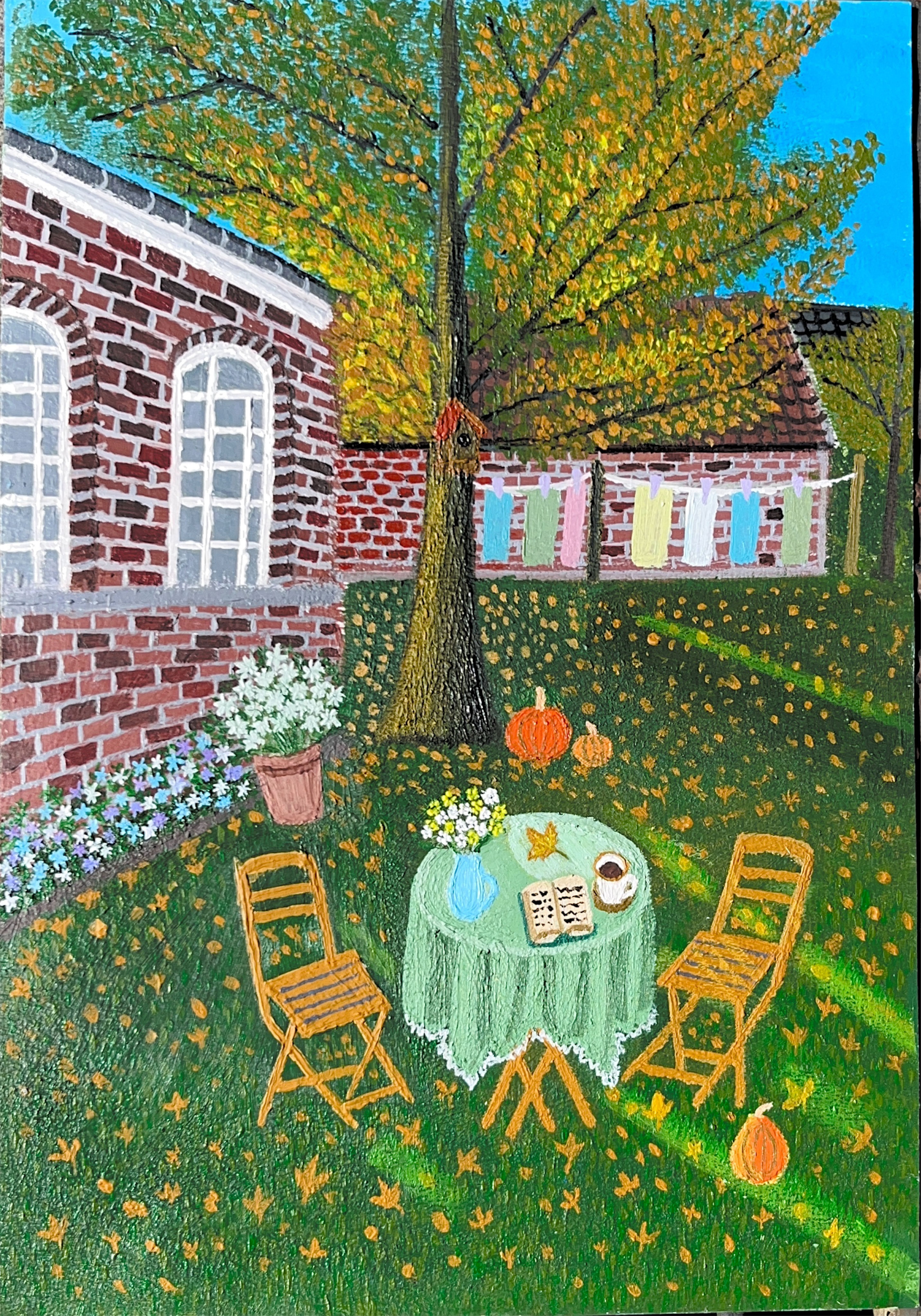  Autumn Courtyard