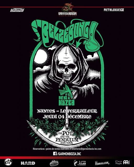 Affiche de Belzebong et Birds Of Nazca à Nantes (44)