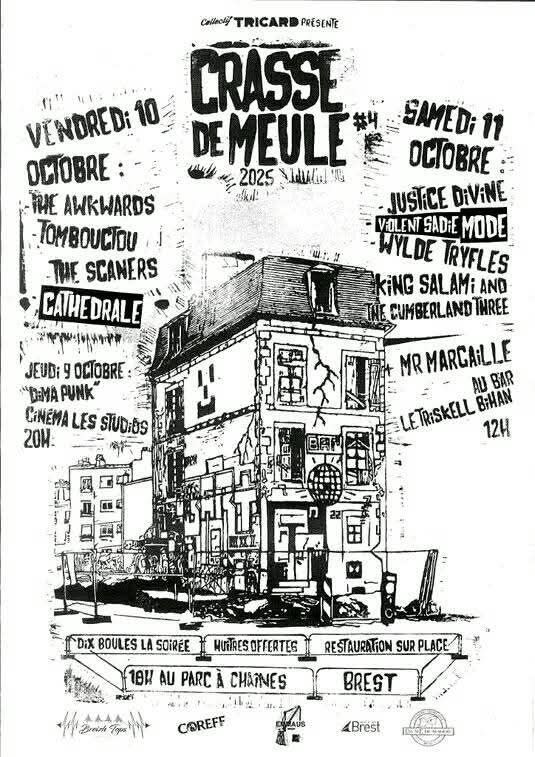 Affiche de Crasse de Meule - Festival punk - Brest (29)