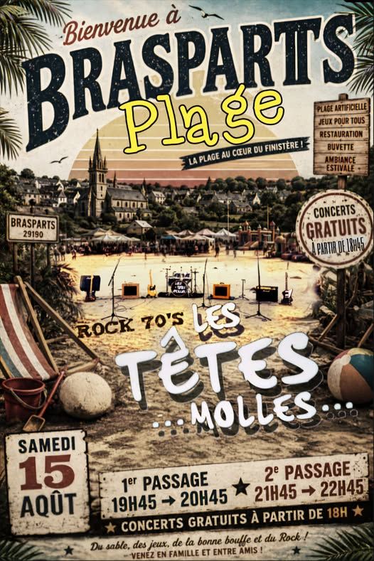 Affiche de Les Têtes Molles en concert à Brasparts (29)