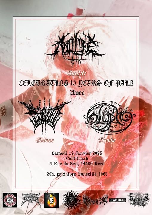 Affiche de 3 concerts de Black Metal à Rezé (44)