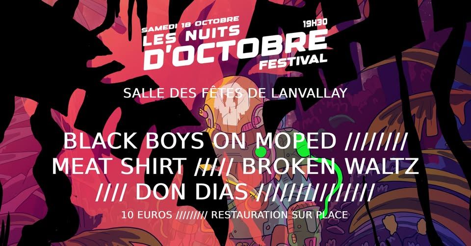 Affiche de Festival Les Nuits d'Octobre (Indie rock/swamp blues/garage rock) - Lanvallay (22)