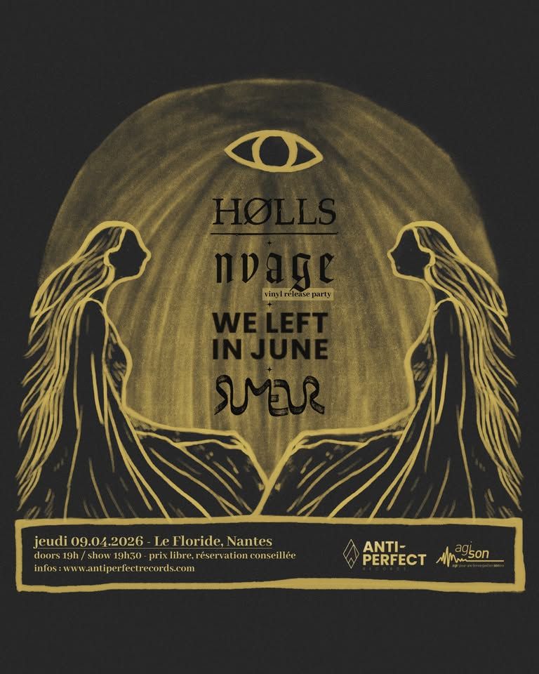 Affiche de Concert style Post :Metal-HxC-Rock / Sludge / Screamo avec 4 groupe à Nantes (44)