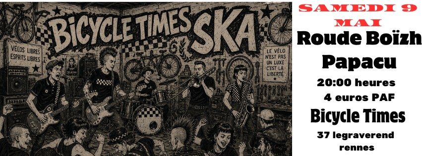 Affiche de Roude Boizh (Punk/Ska) / Papacu (Rock Alternatif) en concert à Rennes (35)