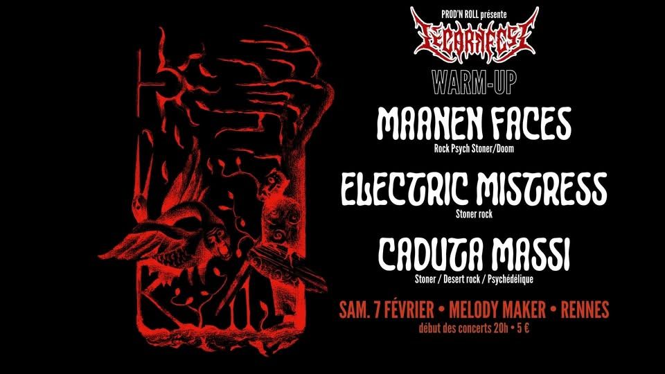 Affiche de Licorn Fest Warm up : soirée stoner à Rennes (35)