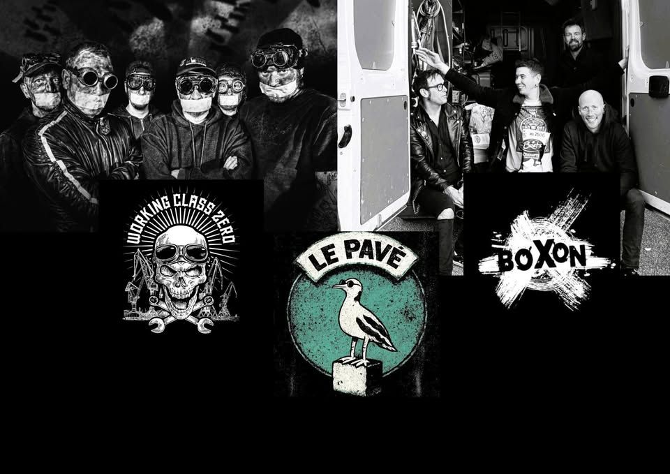 Affiche de Working Class Zero (Punk/HxC) / Boxon (punk rock/garage) en concert à Douarnenez (29)