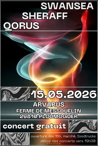 Affiche de Swansea / Sheraff / Qorus en concert à Ploumoguer (29)