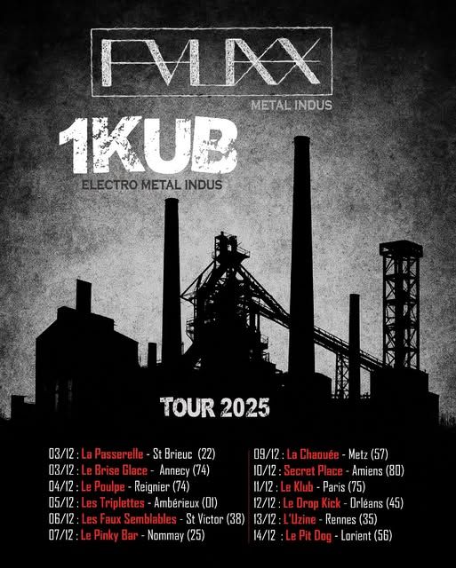Affiche de Fauxx et 1Kub en concert à Rennes (35)