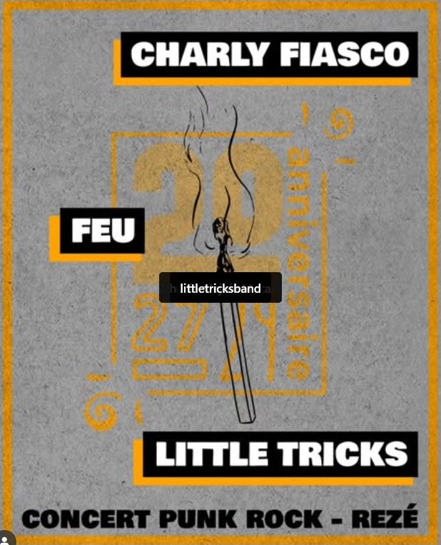 Affiche de Soirée avec 3 groupes de Punk Rock à Rezé (44)