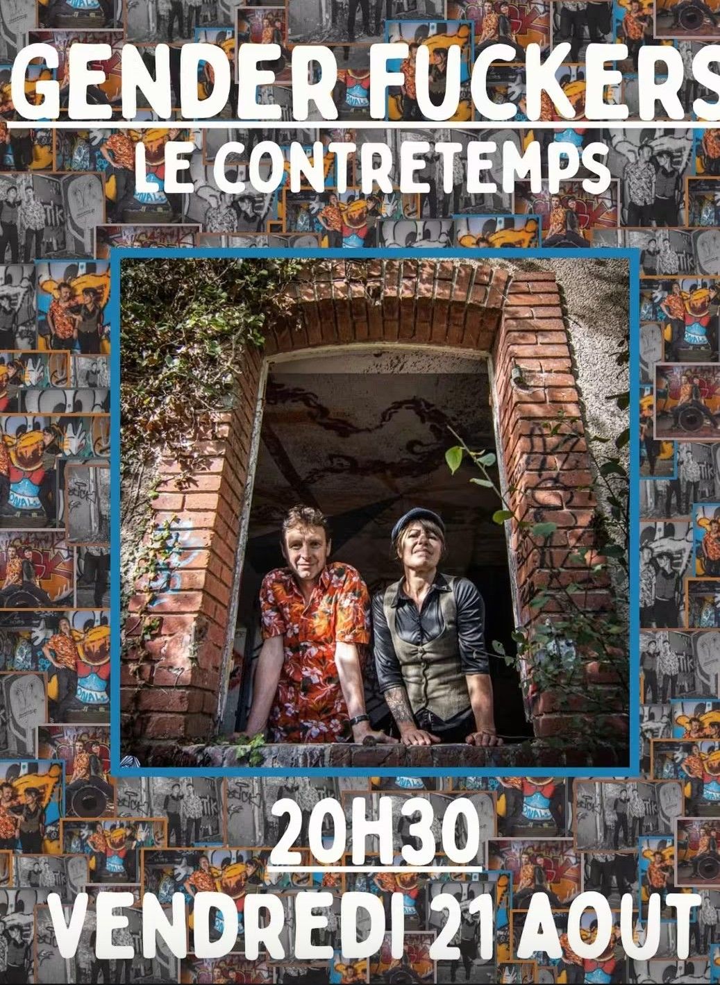 Affiche de Gender Fuckers (Rock Garage/Punk) en concert à Montcontour (22)