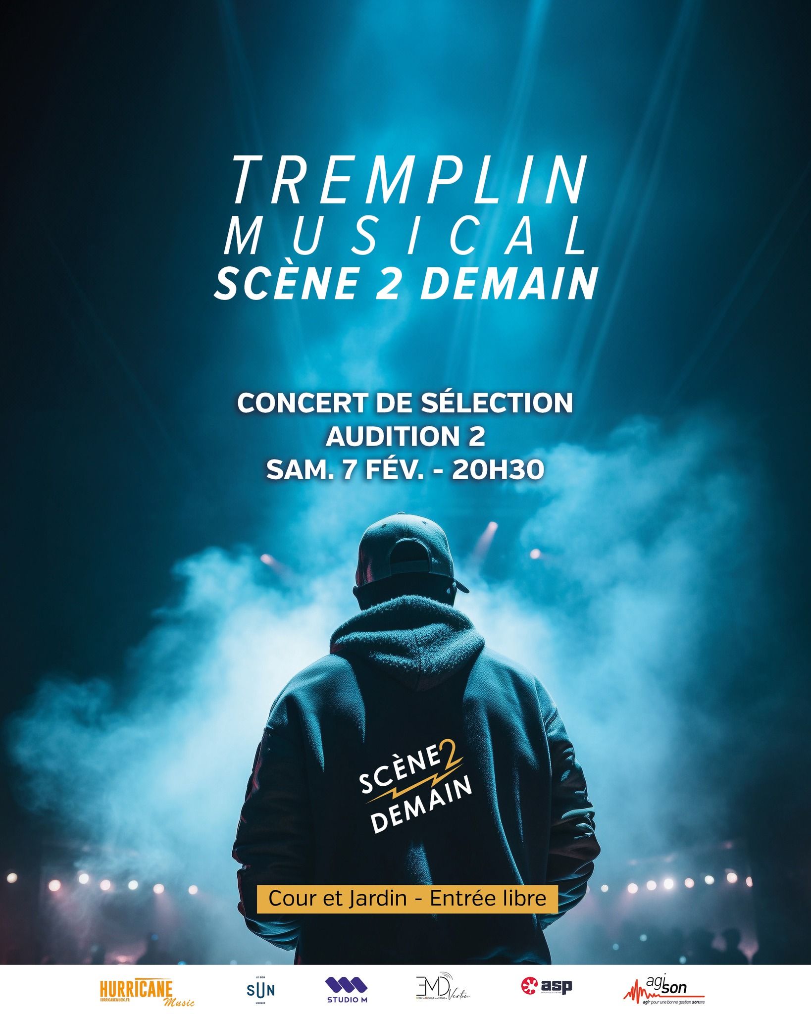 Affiche de Tremplin "Scène 2 Demain" à Vertou (44)