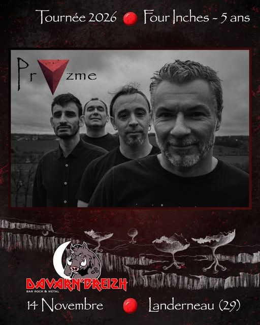 Affiche de Pryzme (Rock Prog/Fusion) en concert à Landerneau (29)