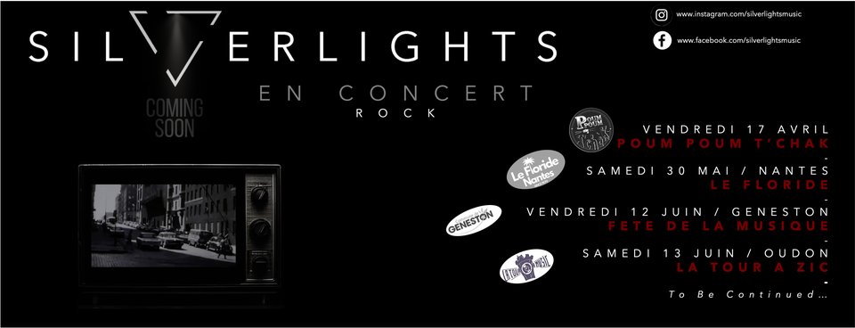 Affiche de Silverlights (Rock Progressif) en concert à Geneston (44)