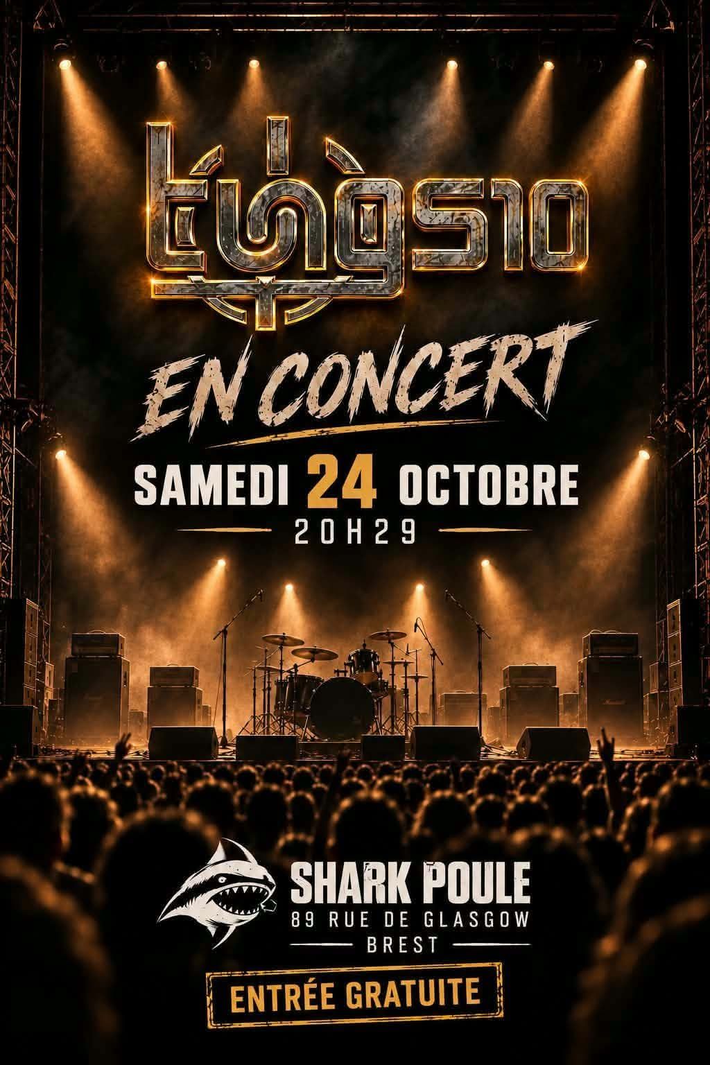 Affiche de Tungs10 (Modern Metal/Heavy Metal) en concert à Brest (29)