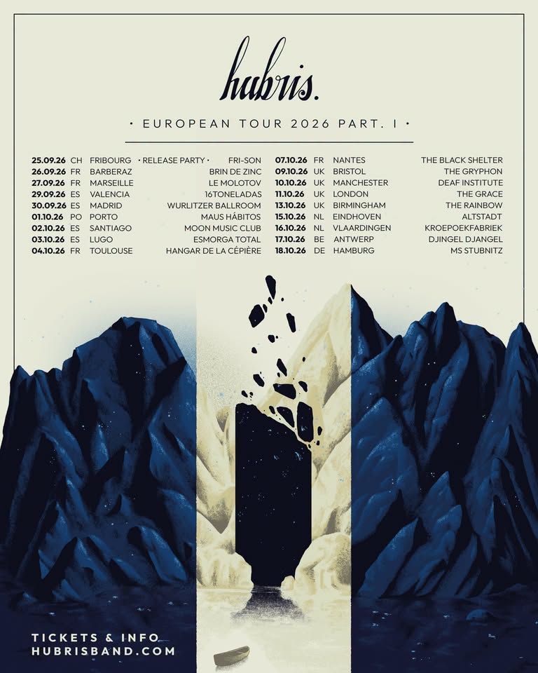 Affiche de Hubris (Post Rock) / Arkitects Failure (Post Rock) en concert à Carquefou (44)