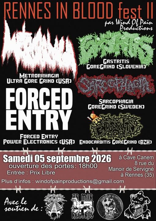 Affiche de Rennes In Blood Fest 2 (Grind) à Rennes (35)