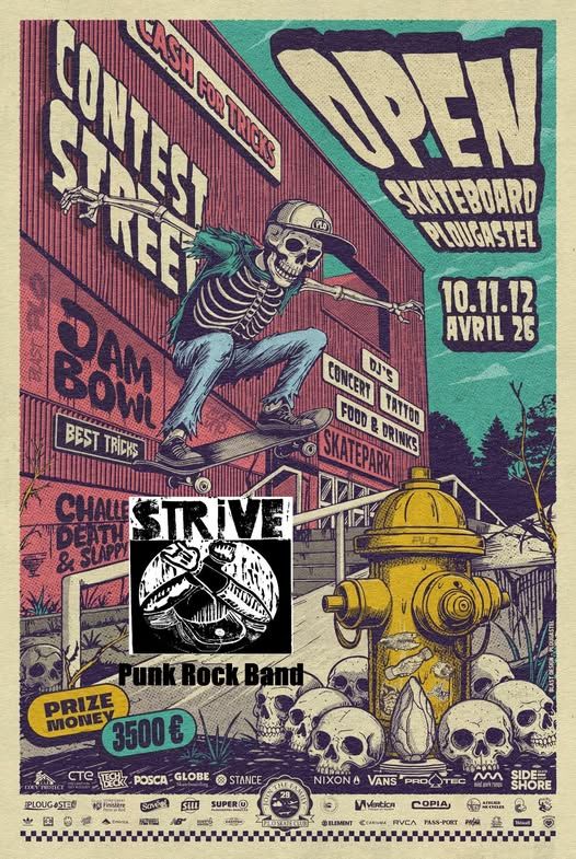 Affiche de Strive (Punk Rock) en concert à Plougastel (29)