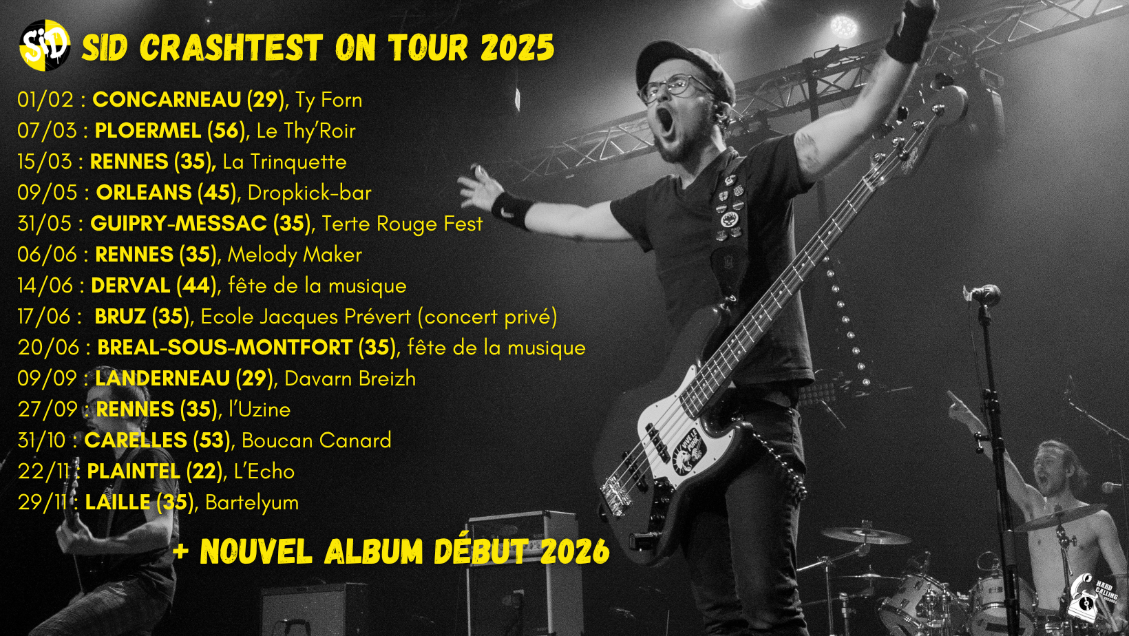 Affiche de Concert de SID Crashtest à Laille (35)