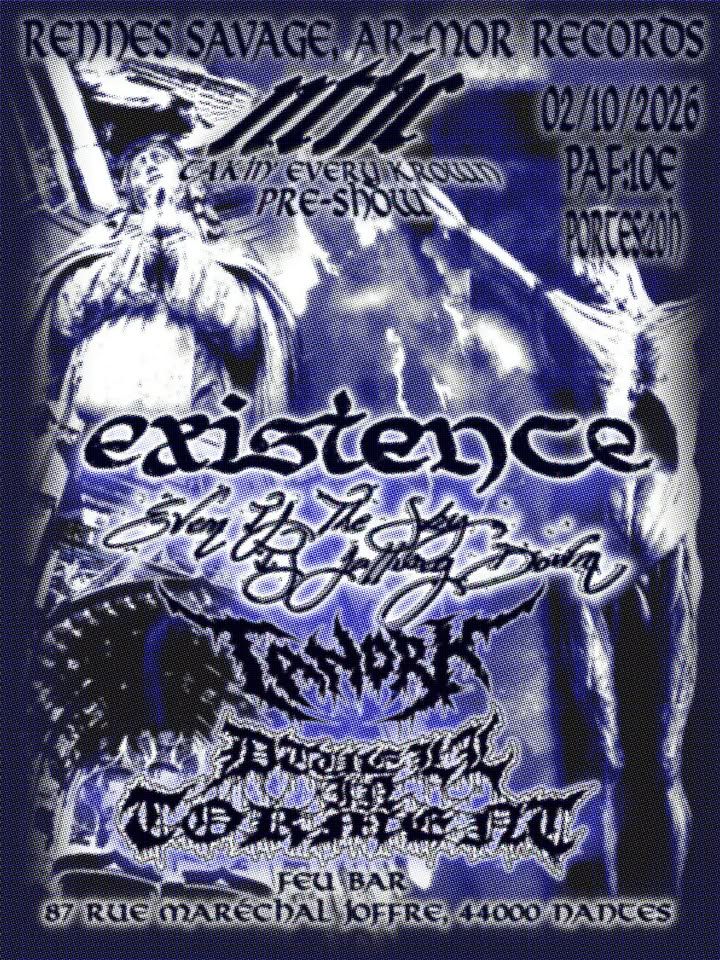 Affiche de Soirée Hardcore / Death Metal / Metalcore avec 4 groupes à Nantes (44)